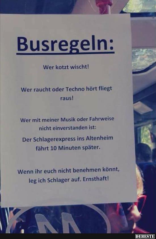 Busregeln..