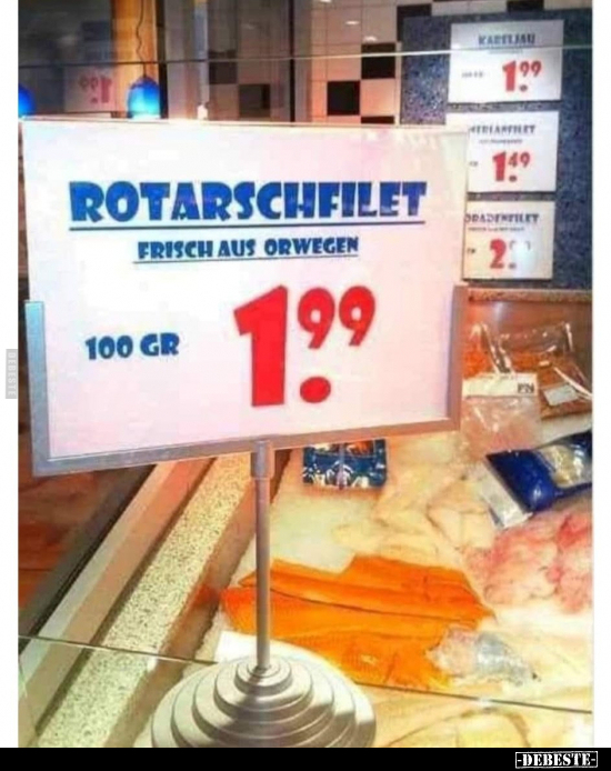 Rotarschfilet frisch aus Orwegen.. - Lustige Bilder | DEBESTE.de