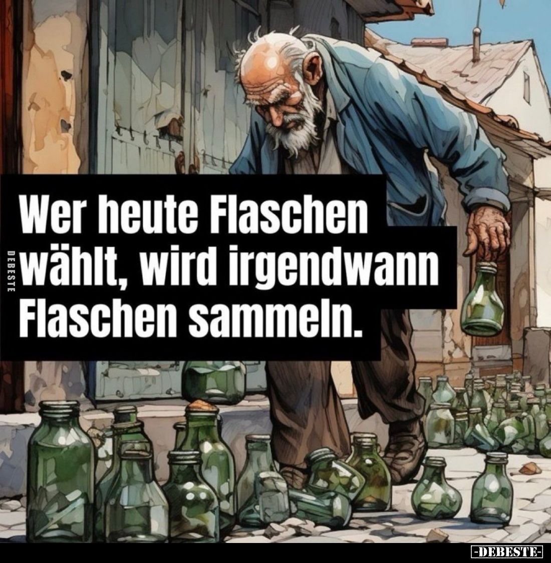 Wer heute Flaschen wählt, wird irgendwann Flaschen sammeln.