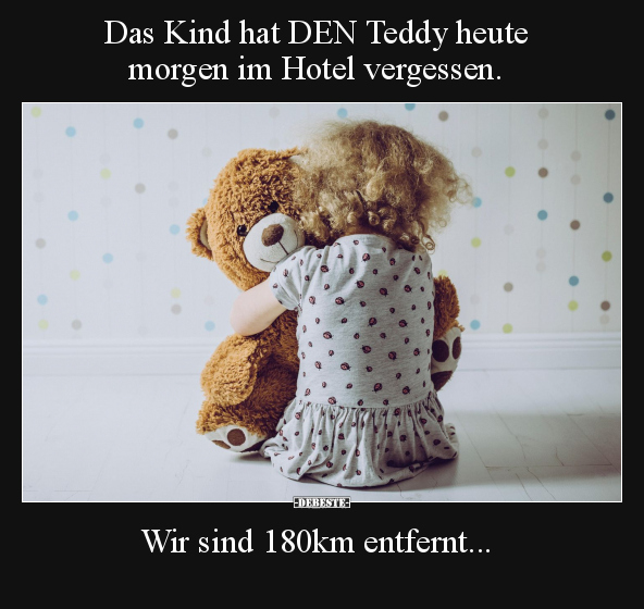 Teddy, Heute, Morgen, Hotel, Vergessen