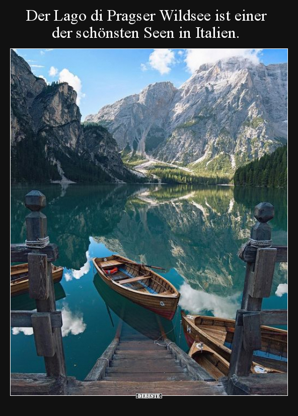 Der Lago di Pragser Wildsee ist einer der schönsten Seen in.. - Lustige Bilder | DEBESTE.de