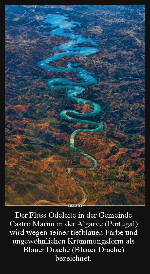 Der Fluss Odeleite in der Gemeinde Castro Marim in der..