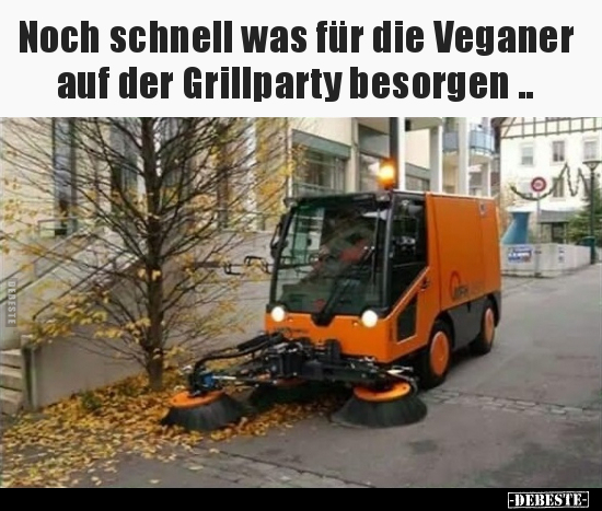 Noch schnell was für die Veganer auf der Grillparty.. - Lustige Bilder | DEBESTE.de