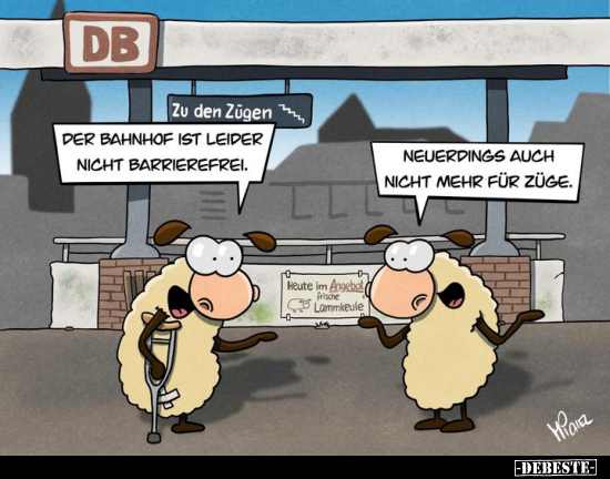 Der Bahnhof ist leider nicht barrierefrei.. - Lustige Bilder | DEBESTE.de
