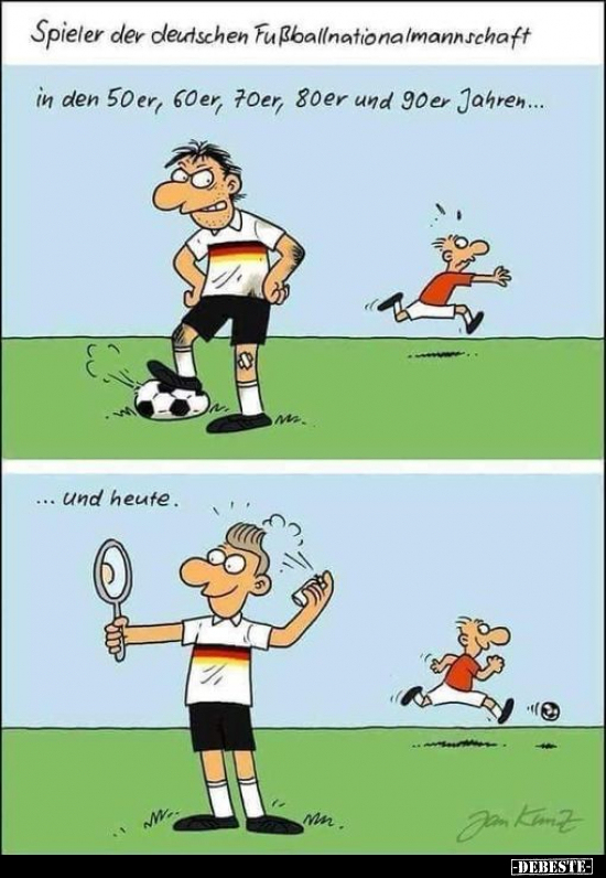 Spieler der deutschen Fußballnationalmannschaft in den.. - Lustige Bilder | DEBESTE.de