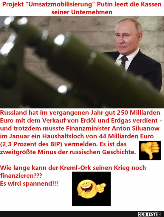 Putin und die Plünderung der russischen Unternehmen - Lustige Bilder | DEBESTE.de