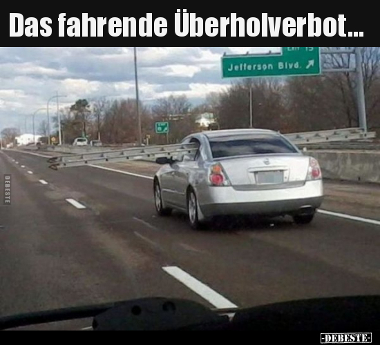 Das fahrende Überholverbot... - Lustige Bilder | DEBESTE.de