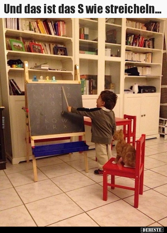 Und das ist das S wie streicheln...