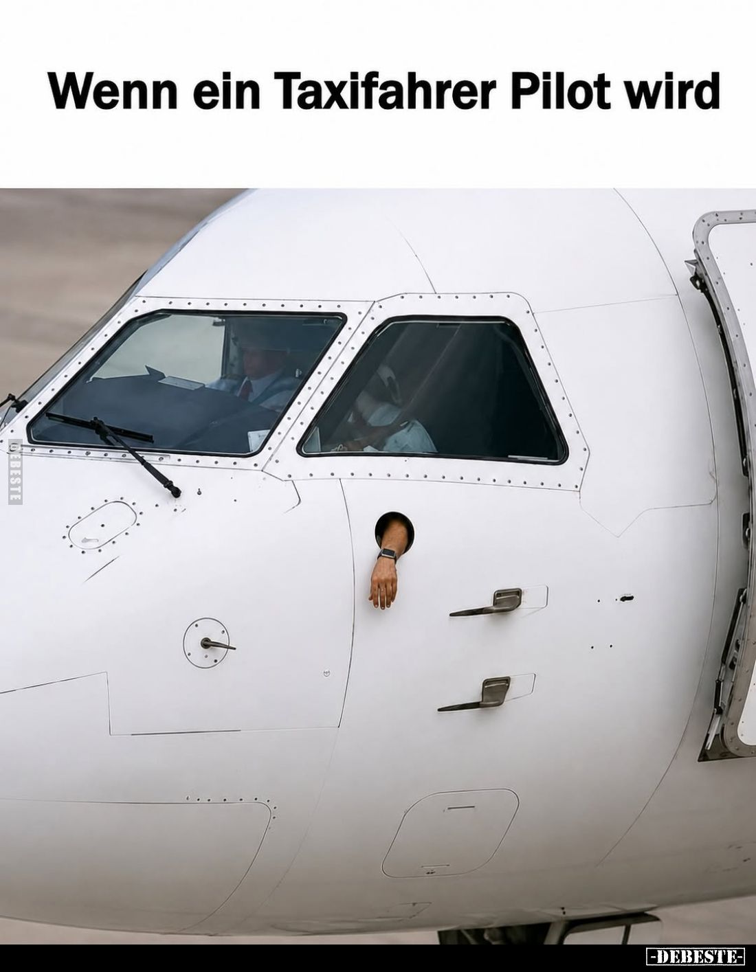 Wenn ein Taxifahrer Pilot wird.