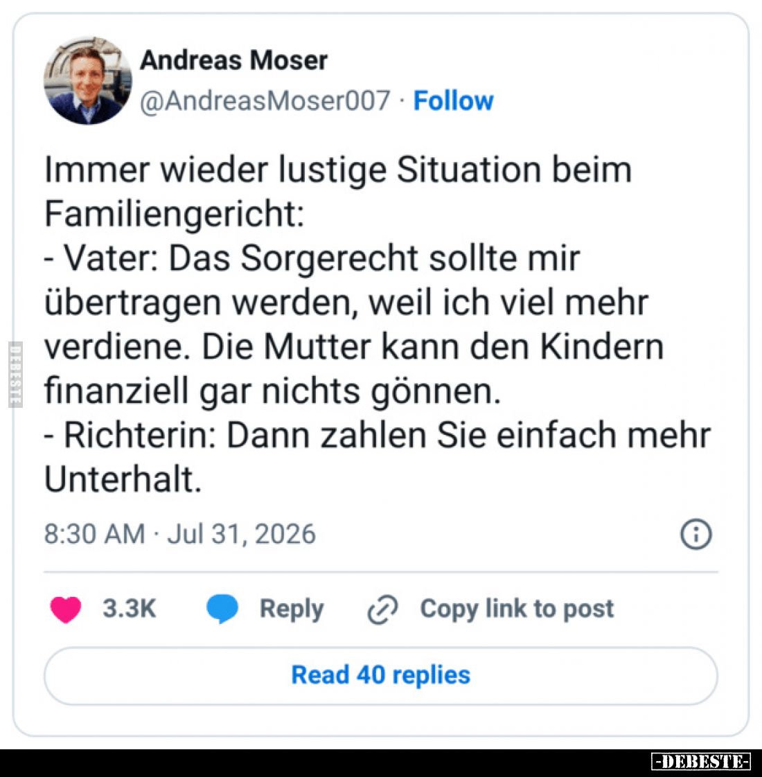 Immer wieder lustige Situation beim Familiengericht.. - Lustige Bilder | DEBESTE.de