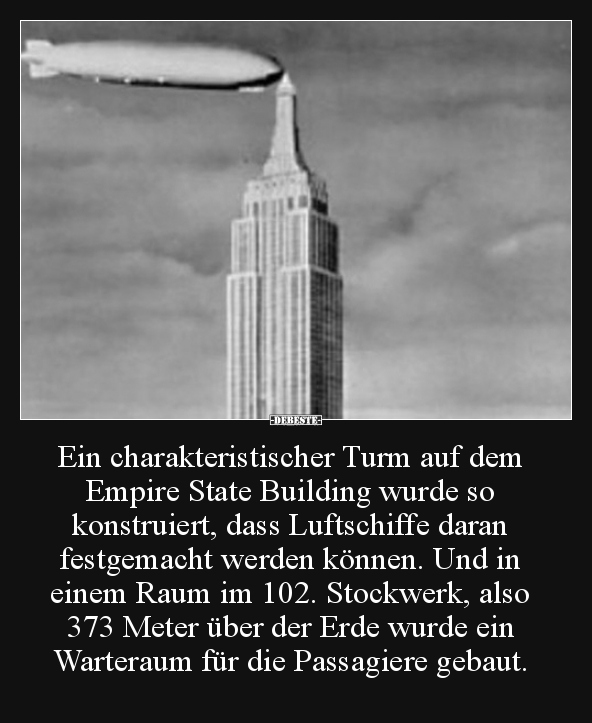 Ein charakteristischer Turm auf dem Empire State Building.. - Lustige Bilder | DEBESTE.de