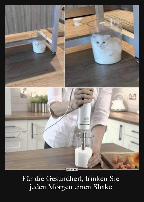 Für die Gesundheit, trinken Sie jeden Morgen einen Shake..