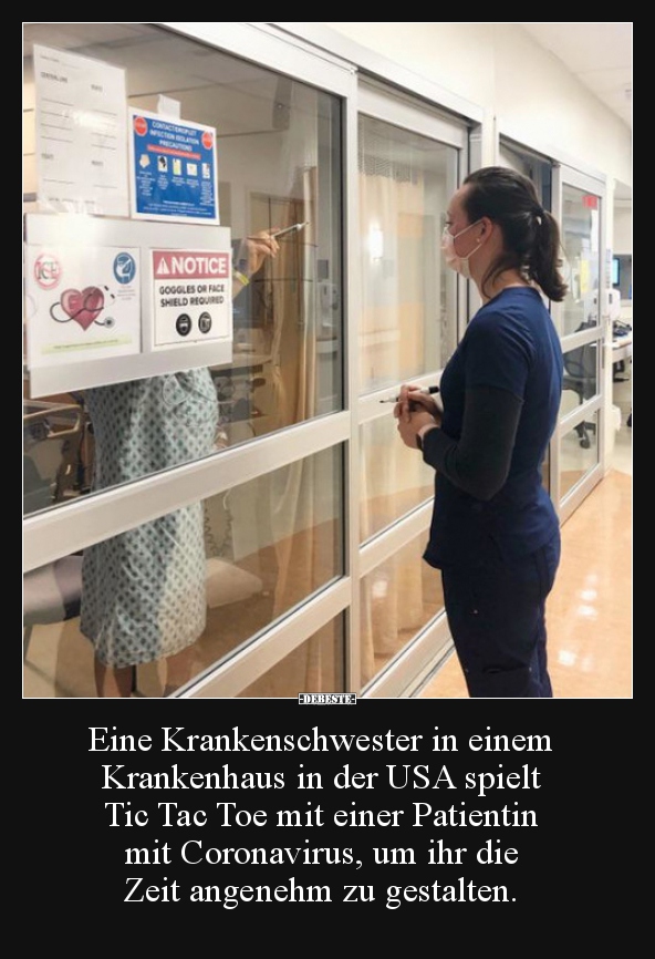 Eine Krankenschwester in einem Krankenhaus in der USA.. - Lustige Bilder | DEBESTE.de