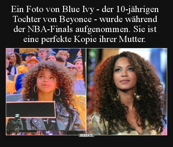 Ein Foto von Blue Ivy - der 10-jährigen Tochter von Beyonce.. - Lustige Bilder | DEBESTE.de