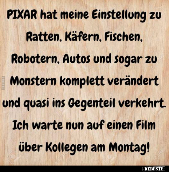 PIXAR hat meine Einstellung zu Ratten, Käfern, Fischen.. - Lustige Bilder | DEBESTE.de
