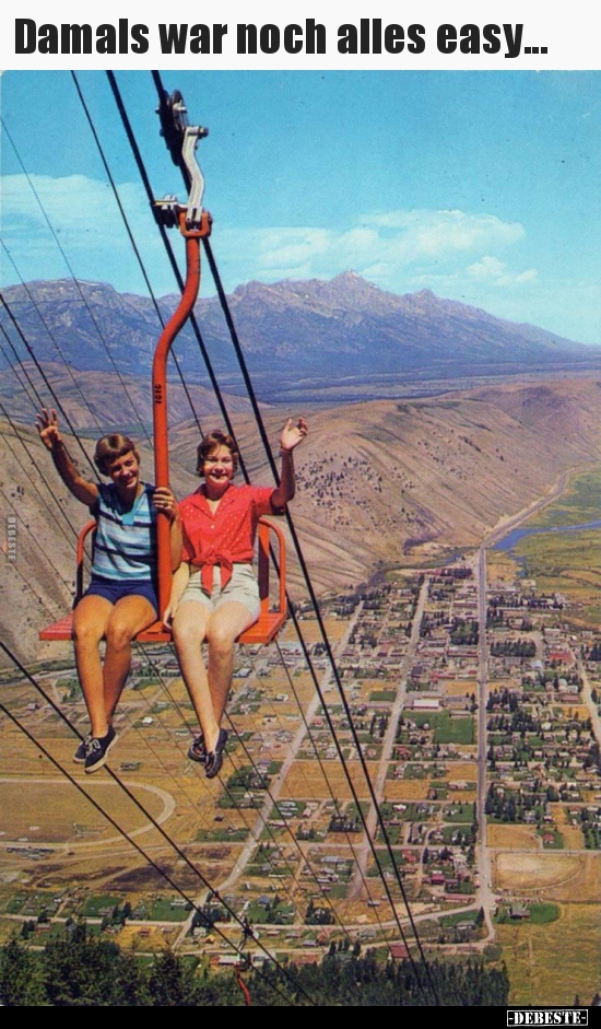 Damals war noch alles easy...