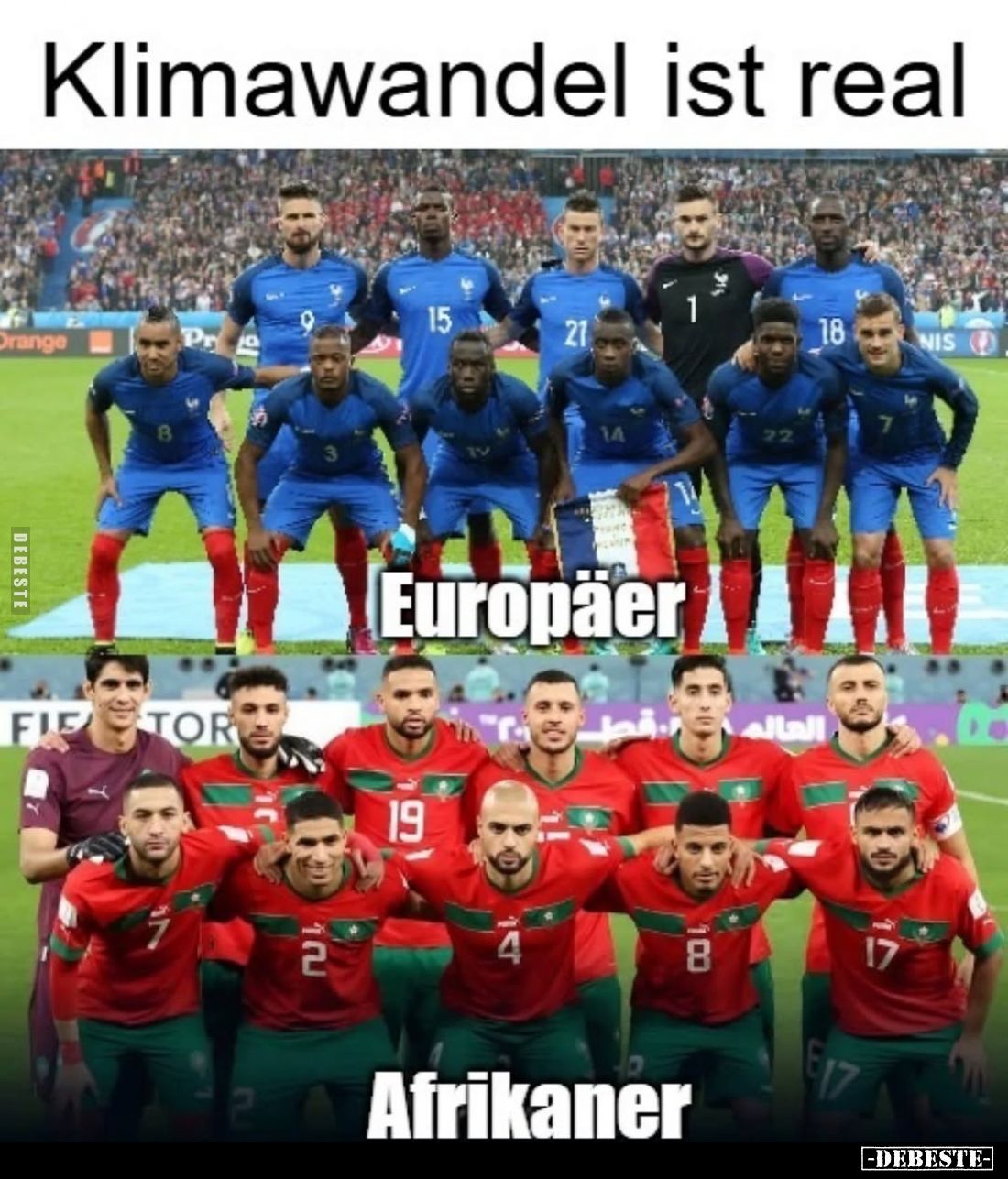 Klimawandel ist real
-
Europäer
-
Afrikaner