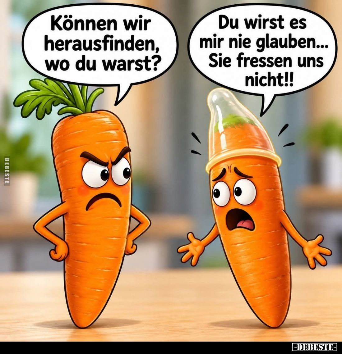 Können wir herausfinden, wo du warst?
Du wirst es mir nie glauben... Sie fressen uns nicht!!