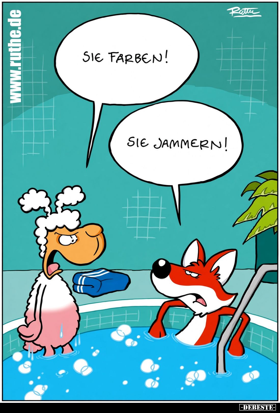 Sie farben! -
Sie jammern!
