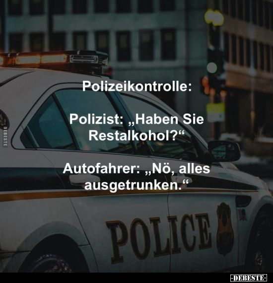 Polizeikontrolle.. - Lustige Bilder | DEBESTE.de