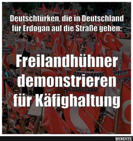 Deutschtürken, die in Deutschland für Erdogan auf die Straße gehen.. - Lustige Bilder | DEBESTE.de
