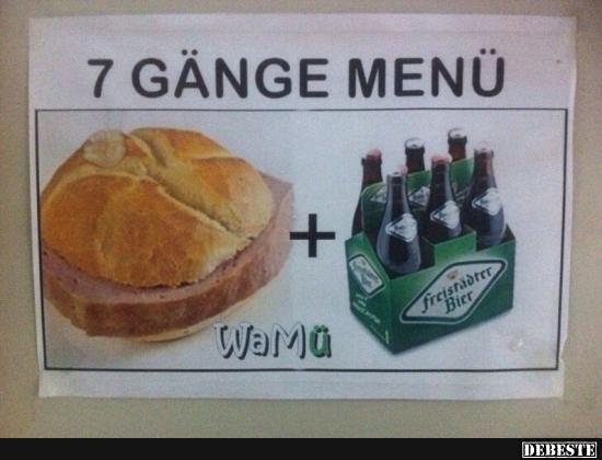 7 Gänge Menü.