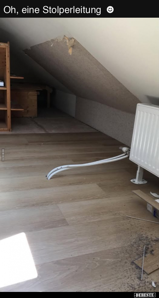 Oh, eine Stolperleitung
