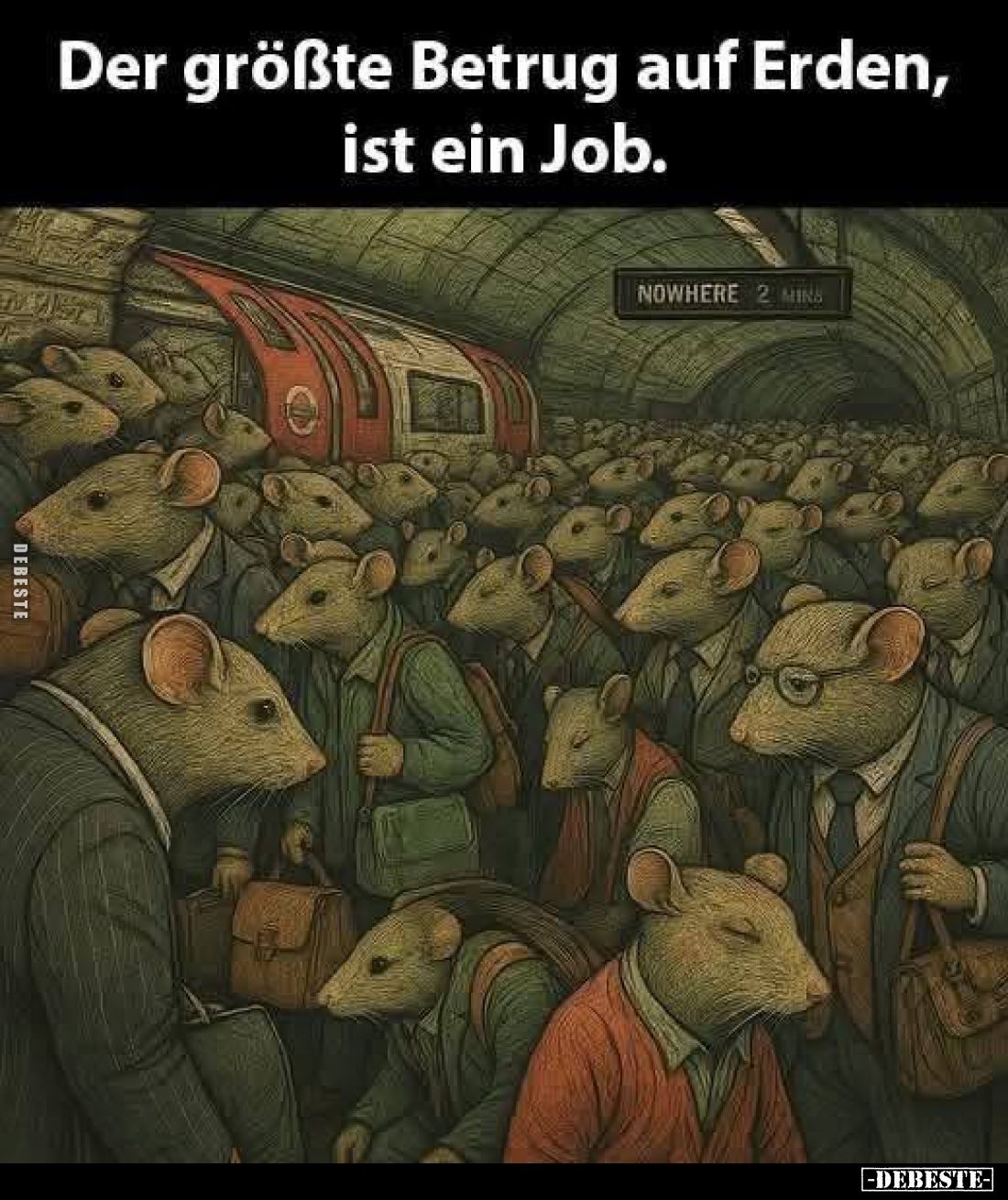 Der größte Betrug auf Erden, ist ein Job.