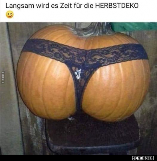 Langsam wird es Zeit für die HERBSTDEKO.. - Lustige Bilder | DEBESTE.de