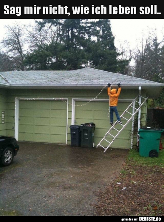 Sag mir nicht, wie ich leben soll..