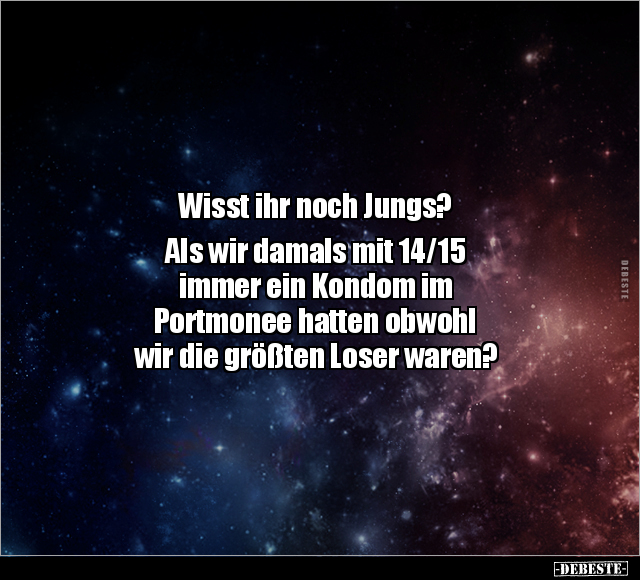 Wisst ihr noch Jungs?.. - Lustige Bilder | DEBESTE.de