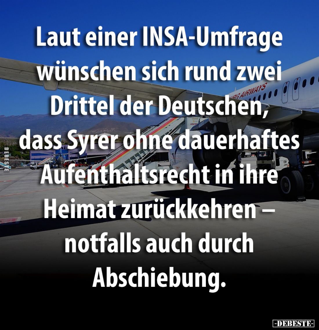 Laut einer INSA-Umfrage wünschen sich rund zwei Drittel... - Lustige Bilder | DEBESTE.de
