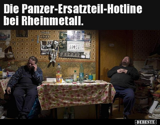 Die Panzer-Ersatzteil-Hotline bei Rheinmetall... - Lustige Bilder | DEBESTE.de
