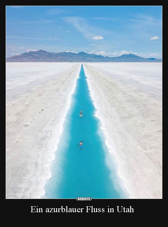 Ein azurblauer Fluss in Utah..