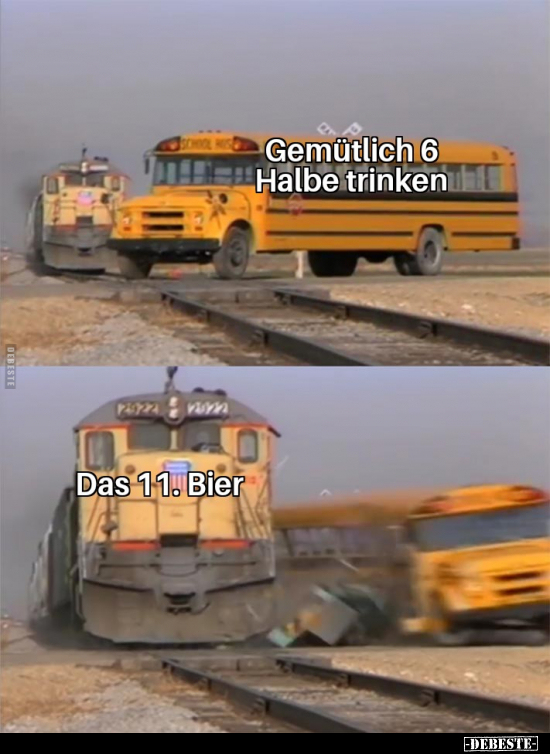 Gemütlich 6 Halbe trinken..