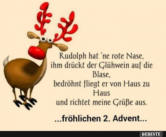 Rudolph hat ‘ne rote Nase.. - Lustige Bilder | DEBESTE.de