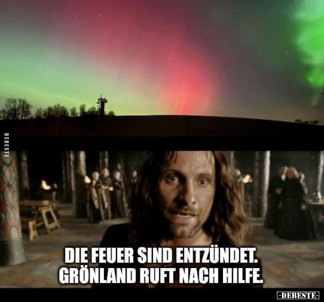 Die Feuer sind entzündet. Grönland ruft nach Hilfe.