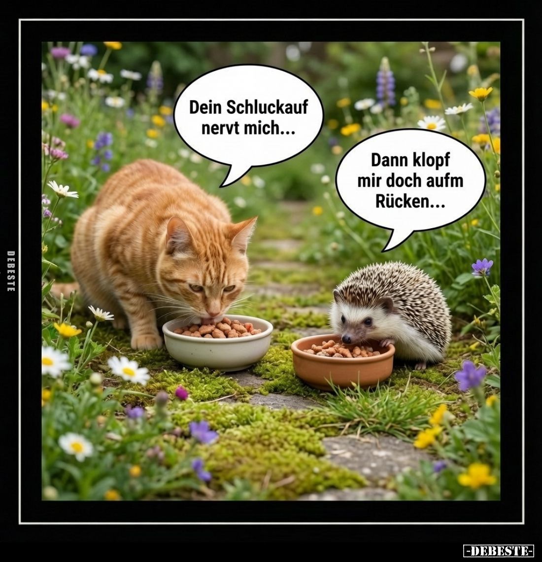 Dein Schluckauf nervt mich...
Dann klopf mir doch aufm Rücken...