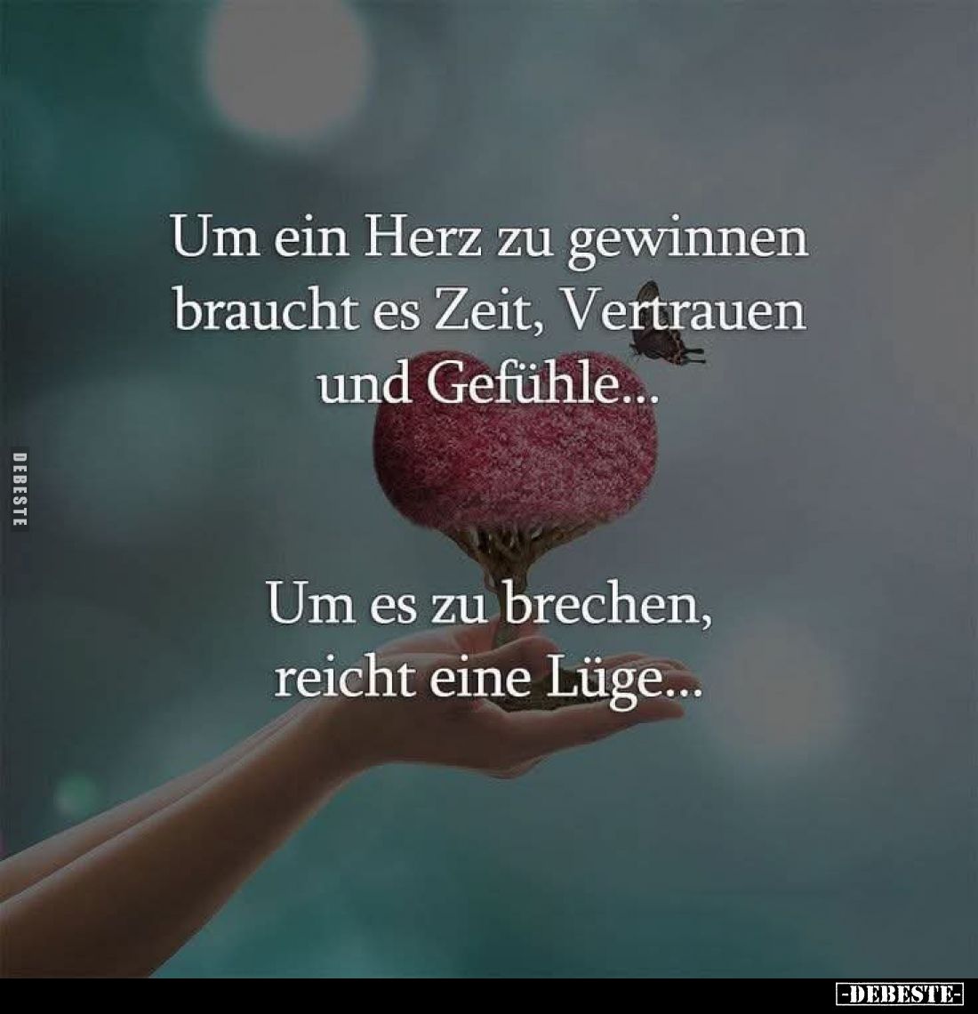 Um ein Herz zu gewinnen braucht es Zeit, Vertrauen und Gefühle...
Um es zu brechen, reicht eine Lüge...