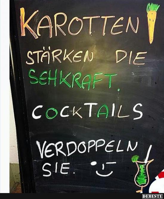 Karotten stärken die Sehkraft.. - Lustige Bilder | DEBESTE.de