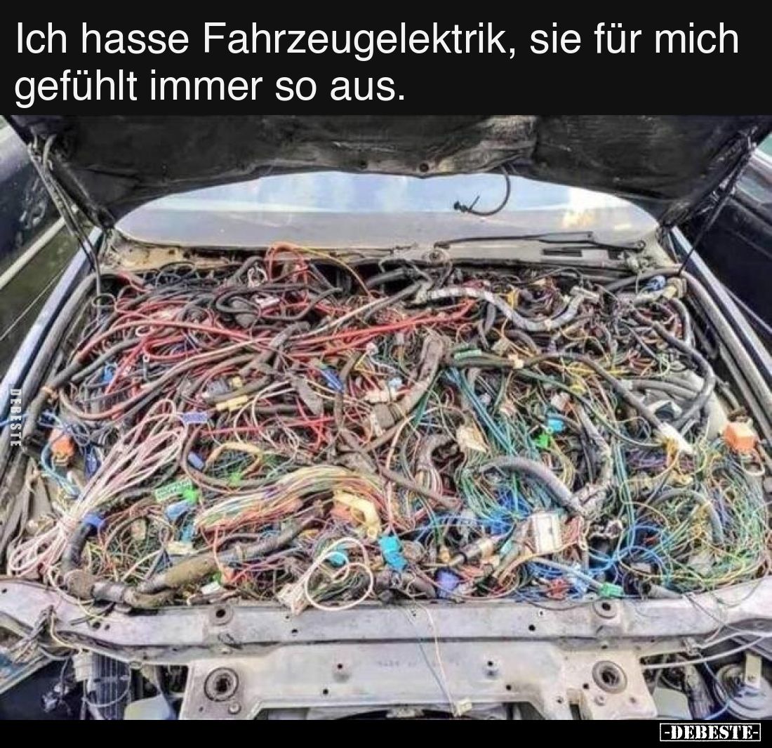 Ich hasse Fahrzeugelektrik, sie für mich gefühlt immer so.. - Lustige Bilder | DEBESTE.de