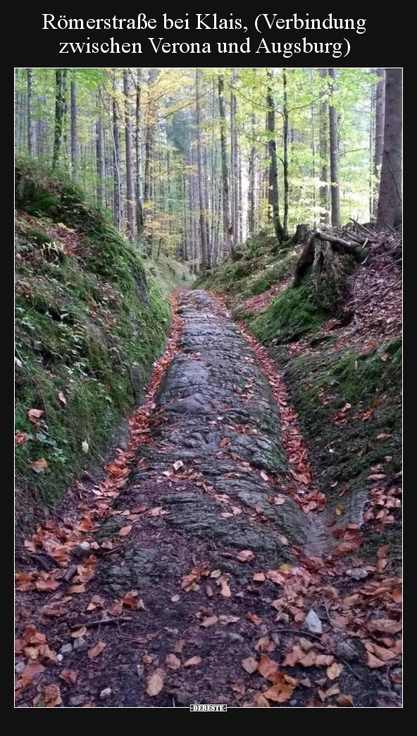 Römerstraße bei Klais, (Verbindung zwischen Verona und..