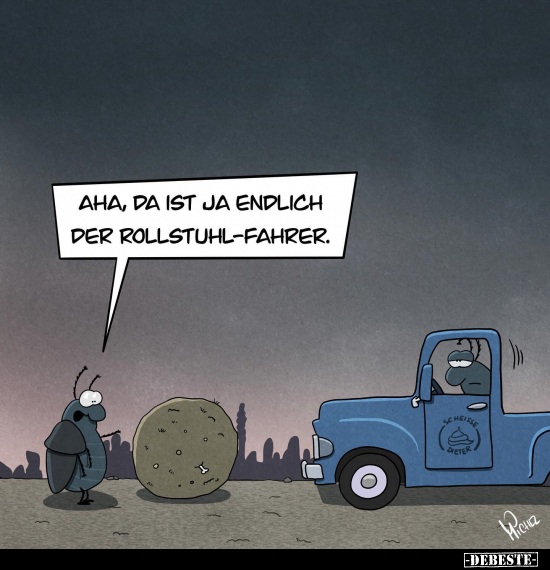 Aha, da ist ja endlich der Rollstuhl-Fahrer.. - Lustige Bilder | DEBESTE.de