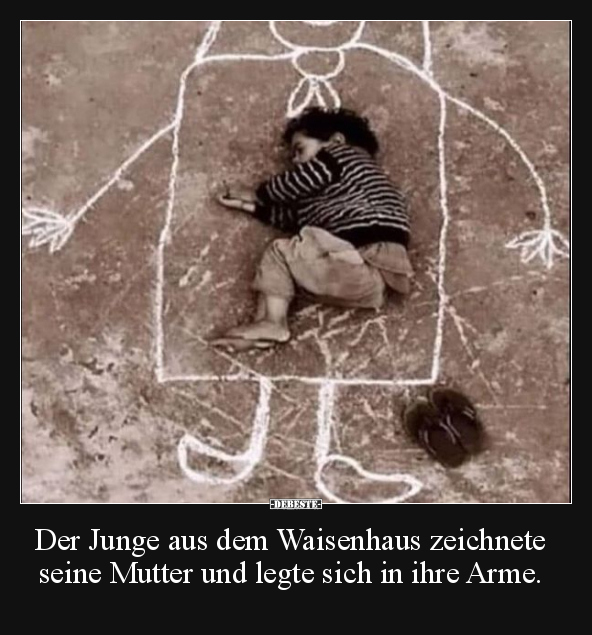 Der Junge aus dem Waisenhaus zeichnete seine Mutter und.. - Lustige Bilder | DEBESTE.de