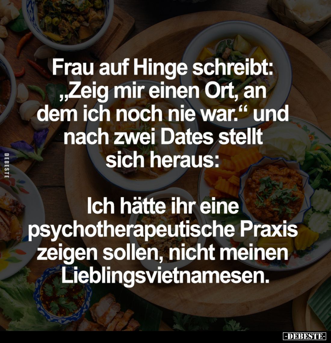 Frau auf Hinge schreibt: "Zeig mir einen Ort, an dem ich noch nie war." und nach zwei Dates stellt sich heraus:
Ic...