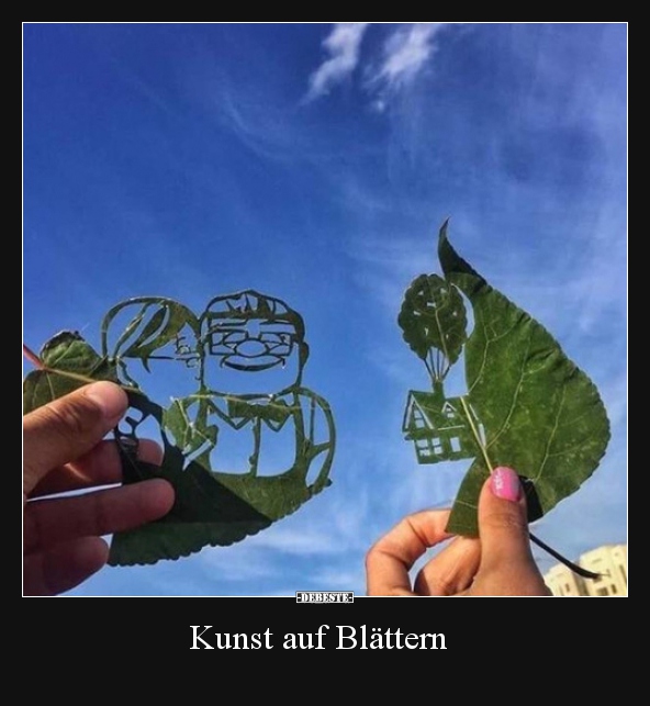 Kunst auf Blättern..