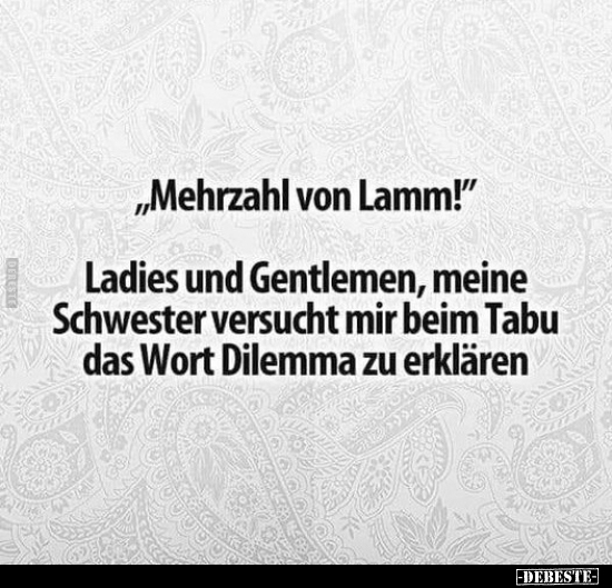 „Mehrzahl von Lamm!".. - Lustige Bilder | DEBESTE.de