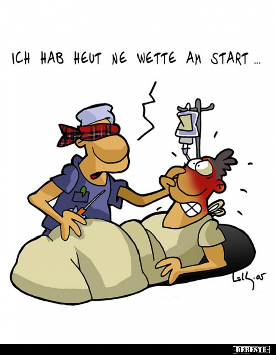 Ich hab heut ne Wette am Start...