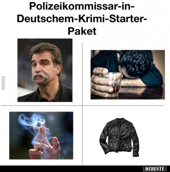 Polizeikommissar-in-Deutschem-Krimi-Starter-Paket.. - Lustige Bilder | DEBESTE.de