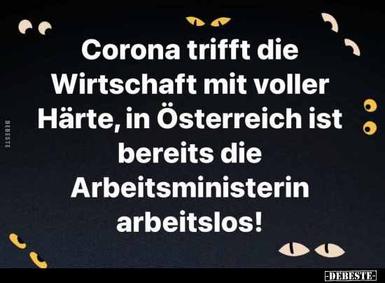 Corona trifft die Wirtschaft mit voller Härte, in.. - Lustige Bilder | DEBESTE.de